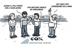 Budget blockbusters from the Cox Convention Center? Cox Convention Center