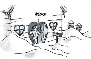You’re on your own: It’s too cold for Cupid this year too cold for Cupid