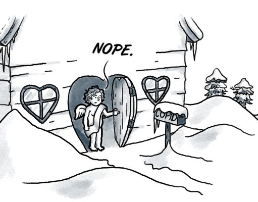 You’re on your own: It’s too cold for Cupid this year too cold for Cupid
