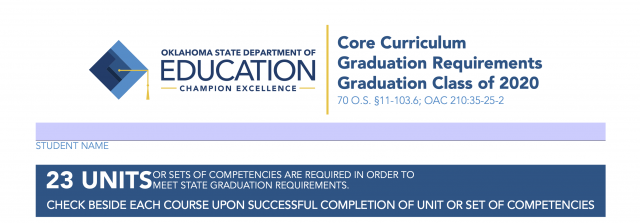 Oklahoma graduation requirements