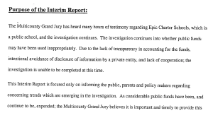 ‘Concerning trends’: Grand jury releases interim report on Epic Charter Schools grand jury report on Epic
