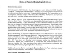 In Bryn Carter affidavit falsehood, OKCPD cleared its own detective Bryn Carter