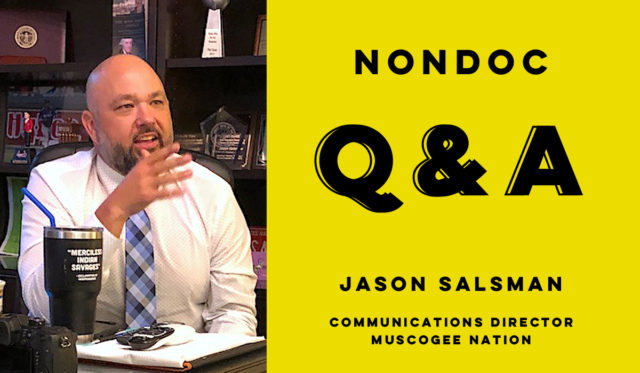 Jason Salsman, Muscogee Reservation