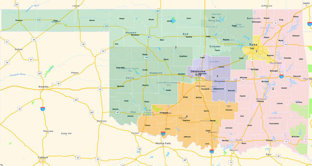 proposed Oklahoma congressional map