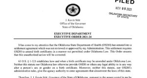 Stitt issues executive order on amending birth certificates amending birth certificates