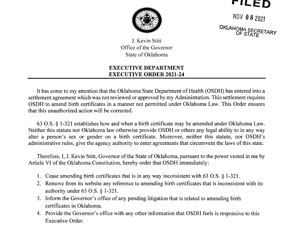 amending birth certificates