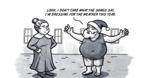 Tune up the air conditioning on Santa’s sleigh warm Christmas