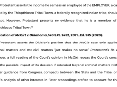 Tax Commission denies tribal citizen’s income tax exemption appeal Thlopthlocco Tribal Town