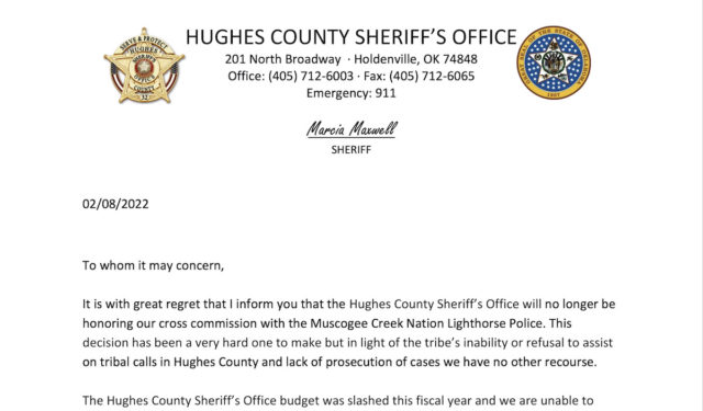 Hughes County sheriff