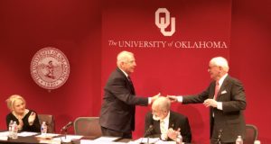 Cawley and Purcell bid OU Board of Regents farewell OU Board of Regents, Michael Cawley, Chris Purcell