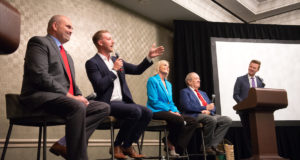 GOP state superintendent candidates mix personal stories with rhetoric in debate