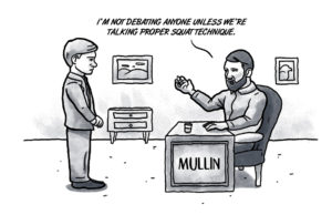 What would convince Markwayne Mullin to debate? Markwayne Mullin debate