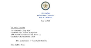 Stitt requests a special audit of Tulsa Public Schools Tulsa Public Schools