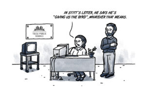 Gov. Kevin Stitt asks Auditor Cindy Byrd for a TPS report TPS report