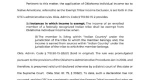 ‘Precedential’ Tax Commission ruling on tribal tax exemption could lead to federal lawsuit tax exemption, Tax Commission