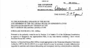Stitt vetoes $24 million in ARPA appropriations, more than $1 billion approved ARPA appropriations