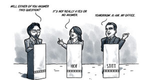 Answer the question? The art of political dodgeball answer the question