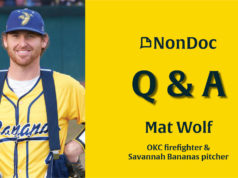 OKC firefighter Mat Wolf has a bananas summer job Mat Wolf, Savannah Bananas