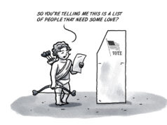 Valentine voting: For the love of democracy Valentine voting