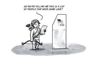 Valentine voting: For the love of democracy Valentine voting