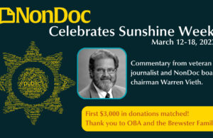 For Sunshine Week, support journalists in the fight for open government Sunshine Week 2023