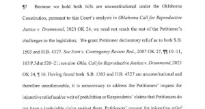 Oklahoma Supreme Court strikes pair of abortion laws