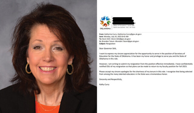 Katherine Curry resigns