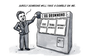 Sick of Stitt hammering the machine, Drummond seeks a spin Gentner Drummond the gambler