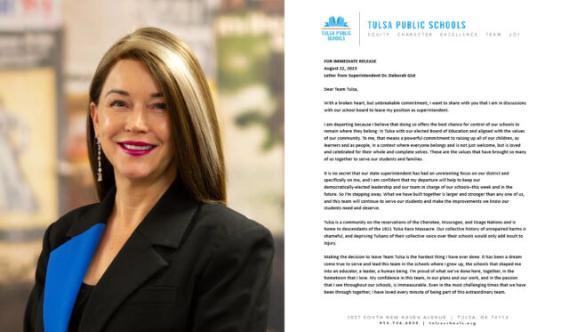 Deborah Gist resigning