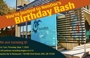Happy hour: Salute NonDoc’s 8th birthday at Guyutes Guyutes NonDoc happy hour