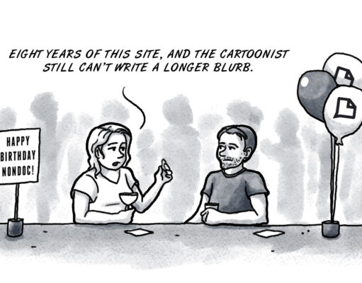 Cheers to 8 years of (sometimes political) cartoons cartoons