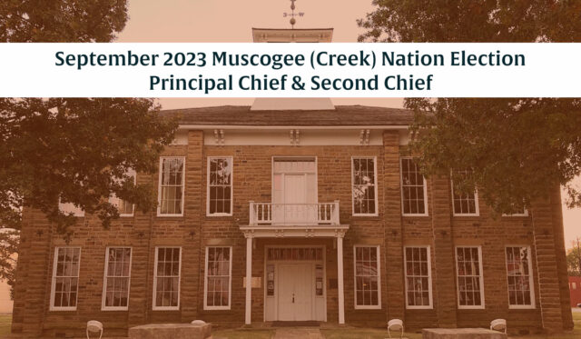 Muscogee Nation chief election