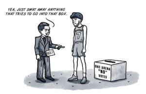 New OKC Thunder arena election may not be a layup solid defense, new arena, Chet Holmgren