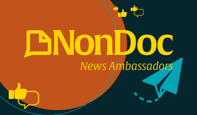 NonDoc news ambassador
