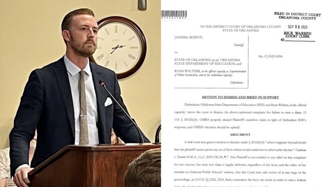 wrongful termination lawsuit, Ryan Walters