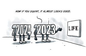 Hello, 2024: Cheers to another year of art imitating life 2024