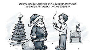 Ooops, Santa left his tax exempt certificate at home tax santa claus