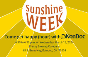 Sunshine Week happy hour: Join us March 13 at Frenzy Brewing in Edmond Frenzy Brewing Edmond, Sunshine Week