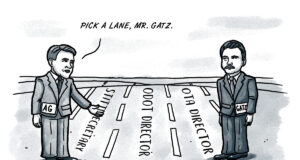 Improper merging? Drummond gives Gatz a citation Gentner Drummond, Tim Gatz