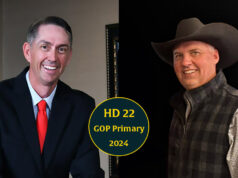 House District 22: Republican candidates for farmers, leery of feds 2024 Republican candidates Ryan Eaves and Troy Golden for House District 22.