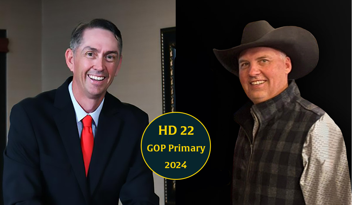 2024 Republican candidates Ryan Eaves and Troy Golden for House District 22.