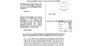 Supreme Court: Walters’ OSDE library rule invalid, school districts hold local control OSDE library rule
