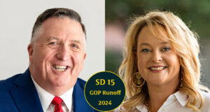 SD 15 runoff: Robert Keyes, Lisa Standridge quip about ‘suspenders’ and ‘cheap lawn chair’ in tense debate SD 15 runoff