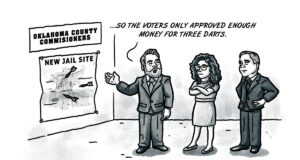 Oklahoma County complications: From the dart board to the court room Oklahoma County commissioners jail