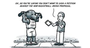 Opponents try to send Norman arena proposal into OT Norman arena petition