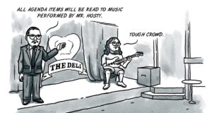 With The Deli’s doorman elected mayor, Norman eats its mac and cheese Stephen Tyler Holman