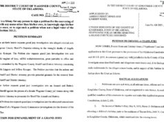 Grand jury petitions circulating in Wagoner, Kingfisher counties grand jury petition