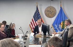 Deriding media and the ‘peanut gallery,’ Walters touts new teacher test that could face ‘legal problems’ Ryan Walters lunches, Oklahoma State Board of Education