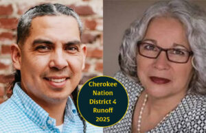 Uriah Grass, Janis Dearman emphasize cultural preservation in Cherokee Nation District 4 runoff Cherokee Nation District 4
