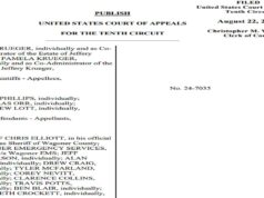 10th Circuit: Wagoner County officers potentially liable in death of Jeffrey Krueger Jeffrey Krueger
